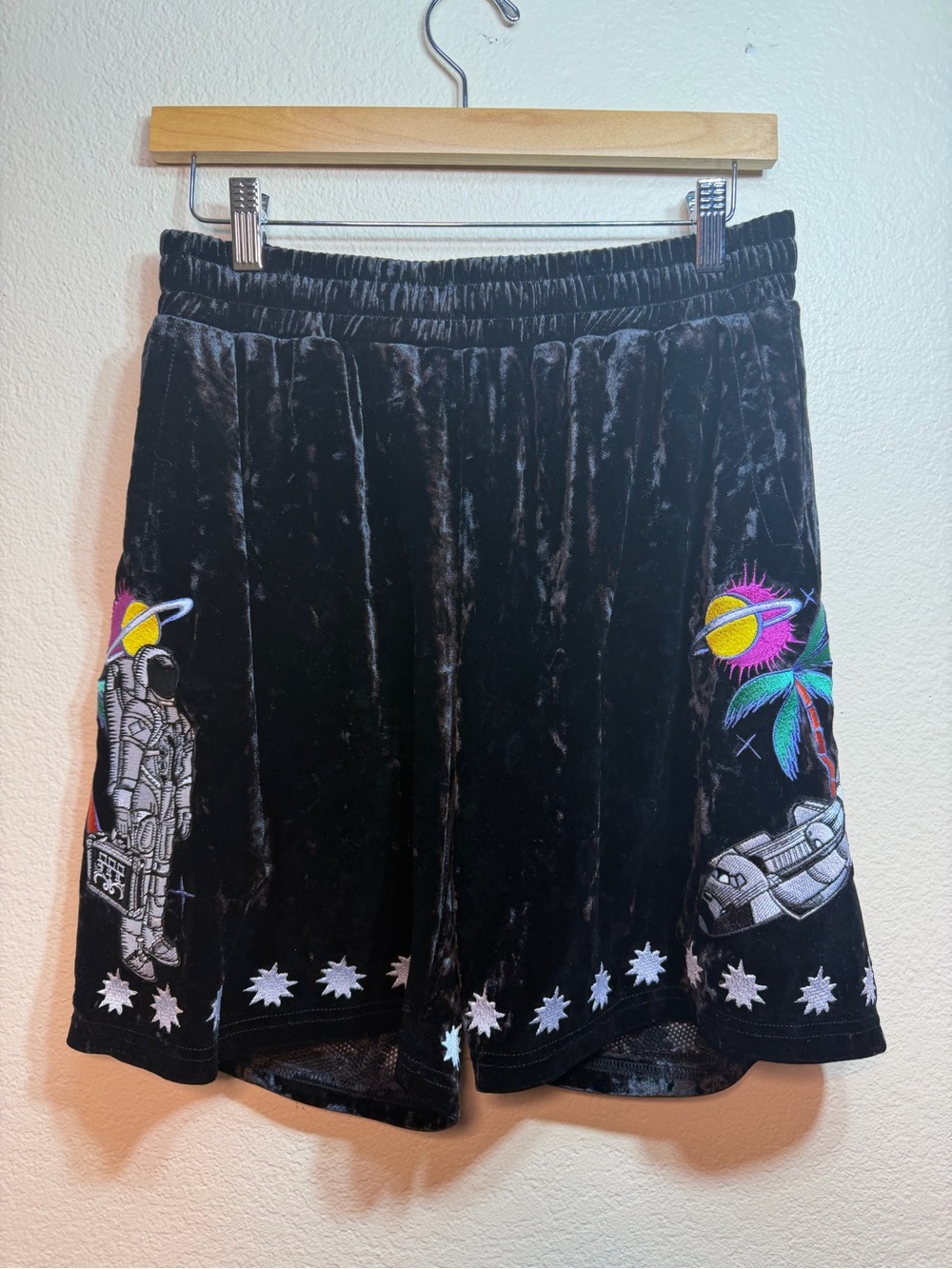 Billionaire Boys Club Men’s Odyssey Velvet Velour shorts M Space Streetwear